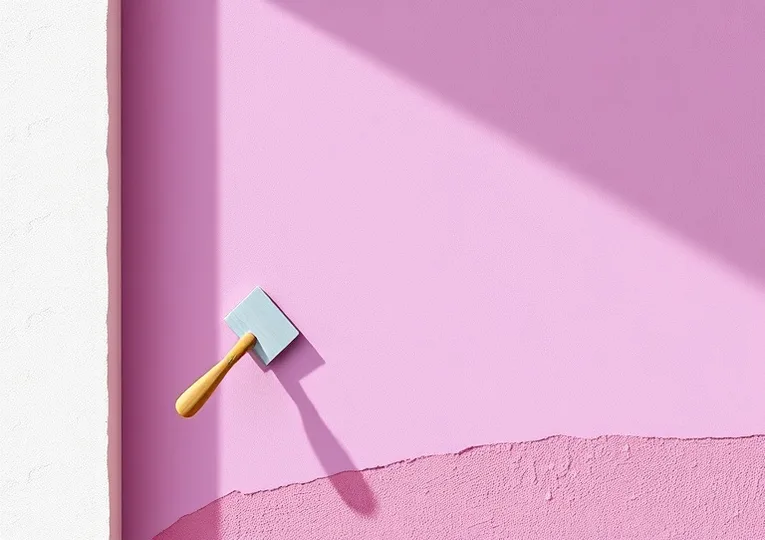 Application d'un enduit décoratif à la lisseuse sur un mur